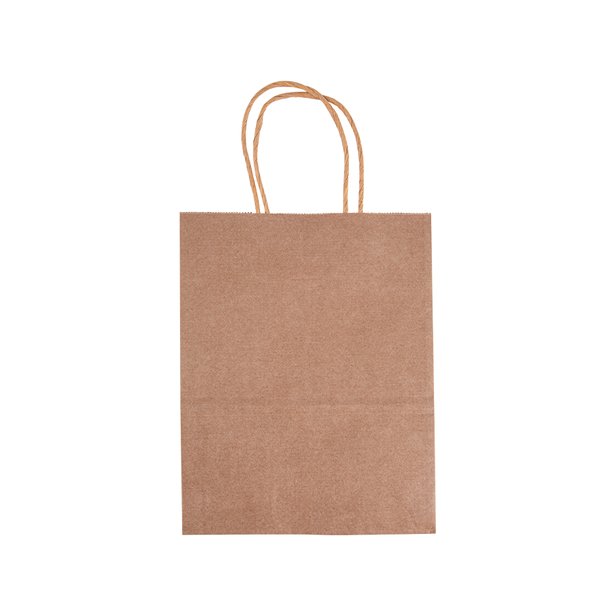 Round Rope Notch Environment Friendly na Partikular sa Kape na White Kraft Paper Bag
